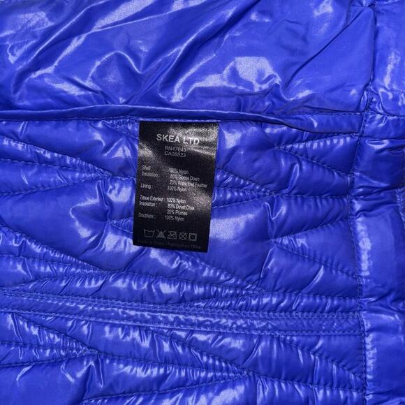 Skea Ltd Cobalt Blue Goose Down Packable Puffer Jacket Womens 12 Winter Ski Coat - Picture 7 of 13